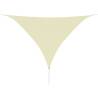 Sunshade Sail Oxford Fabric Triangular 3.6x3.6x3.6 m Cream Colour cream Size 3.6 x 3.6 x 3.6 m Quantity in Package 1 