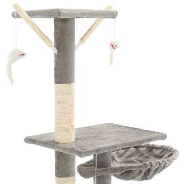 Luxury Cat Tree with Sisal Scratching Posts - 230-250 cm Grey