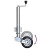 Trailer Jack Wheel 60mm with Support Tubes & Clamps | HipoMarket