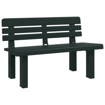 Garden Bench Green 110x52x71 cm - Durable Outdoor Seating