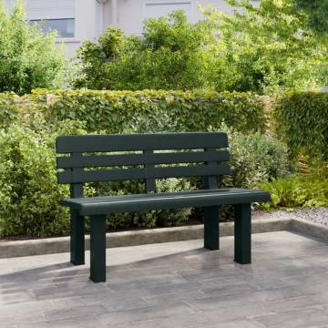 Garden Bench Green 110x52x71 cm - Durable Outdoor Seating