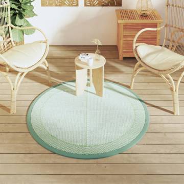 Outdoor Carpet Green Ø120 cm PP | Trendy & Durable