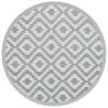 Outdoor Carpet Grey Ø120 cm PP - Trendy and Durable