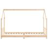 Kids Bed Frame 90x200 cm Solid Wood Pine - HipoMarket UK