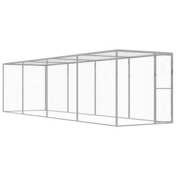 Sturdy Galvanised Steel Cat Cage - 6x1.5x1.5 m