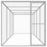 Sturdy Galvanised Steel Cat Cage - 6x1.5x1.5 m