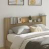 Headboard Cabinet with LED Sonoma Oak 180x16.5x103.5 cm Colour sonoma oak Size 180 x 16.5 x 103.5 cm Quantity in Package 1 