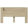 Headboard Cabinet with LED Sonoma Oak | Stylish Storage Solution