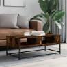 Stylish Smoked Oak Coffee Table - 100x51 cm - Hipomarket