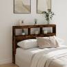 Headboard Cabinet with LED Smoked Oak 140x17x102 cm Colour smoked oak Size 140 x 17 x 102 cm Quantity in Package 1 