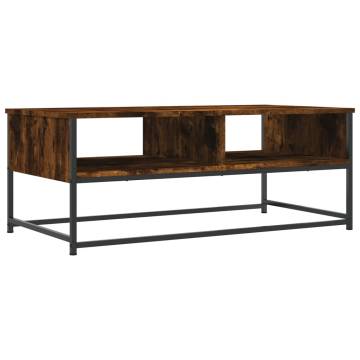 Stylish Smoked Oak Coffee Table - 100x51 cm - Hipomarket