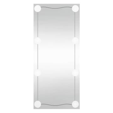 Wall Mirror with LED Lights 50x100 cm - Modern Glass Design