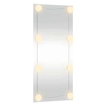 Wall Mirror with LED Lights 50x100 cm - Modern Glass Design