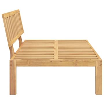 Garden Pallet Middle Sofa - Solid Acacia Wood | HipoMarket