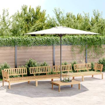 5 Piece Garden Pallet Sofa Set - Solid Acacia Wood