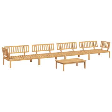 5 Piece Garden Pallet Sofa Set - Solid Acacia Wood