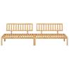 Garden Pallet Middle Sofas - 2 pcs Solid Wood Acacia