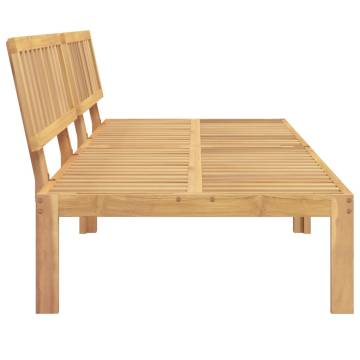 Garden Pallet Middle Sofas - 2 pcs Solid Wood Acacia