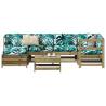 7 Piece Garden Sofa Set Impregnated Wood Pine Colour natural impregnated Number of 1 