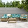 7 Piece Garden Sofa Set - Durable Pinewood Furniture