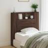 Headboard Cabinet with LED Brown Oak 100x16.5x103.5 cm Colour brown oak Size 100 x 16.5 x 103.5 cm Quantity in Package 1 