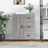 Sideboard Grey Sonoma 69.5x34x90 cm Engineered Wood Colour grey sonoma Quantity in Package 1 