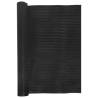 Balcony Screen Black 600x100cm - Privacy & Noise Protection