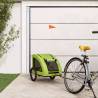 Pet Bike Trailer Green Oxford Fabric and Iron Colour green Size 137 x 68 x 72 cm 