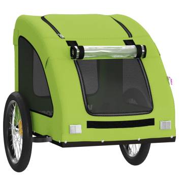 Durable Pet Bike Trailer – Green Oxford Fabric & Iron