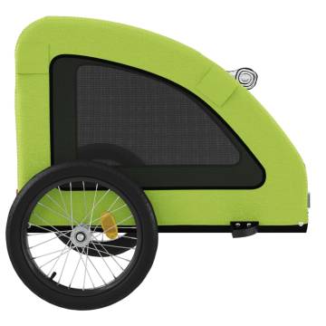 Durable Pet Bike Trailer – Green Oxford Fabric & Iron