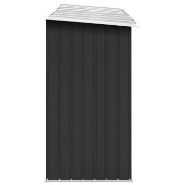 Garden Log Storage Shed - Galvanised Steel Anthracite 330x84cm