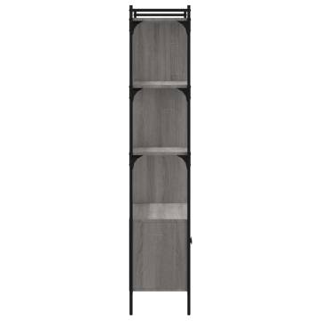 Grey Sonoma Bookcase with Doors - Stylish & Practical Storage