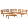 4 Piece Garden Pallet Sofa Set - Solid Acacia Wood Furniture