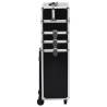 Make-Up Trolley Aluminium Black Crocodile Pattern - HipoMarket