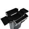 Make-Up Trolley Aluminium Black Crocodile Pattern - HipoMarket