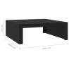 Buy Black Coffee Table 100x100 cm - Stylish Home Decor