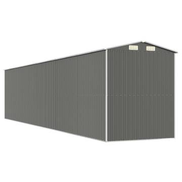 Light Grey Garden Shed - Durable Galvanised Steel Storage