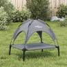 Dog Bed with Canopy - Durable Anthracite Oxford Fabric