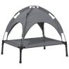 Dog Bed with Canopy - Durable Anthracite Oxford Fabric