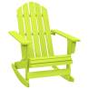 Garden Adirondack Rocking Chair - Solid Fir Wood - Green