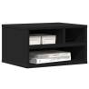 Printer Stand Black - 40x32x22.5 cm Engineered Wood - Hipomarket