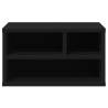 Printer Stand Black - 40x32x22.5 cm Engineered Wood - Hipomarket