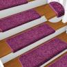 Carpet Stair Treads 15 pcs 65x21x4 cm Violet Colour violet Size 65 x 21 x 4 cm Quantity in Package 15 