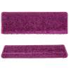 Violet Carpet Stair Treads - 15 pcs | Non-Slip & Washable