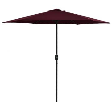 Outdoor Parasol with Aluminium Pole | Bordeaux Red 270x246 cm