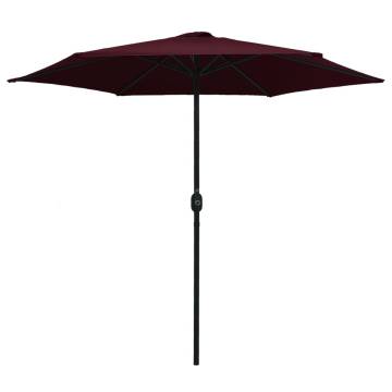 Outdoor Parasol with Aluminium Pole | Bordeaux Red 270x246 cm