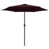 Outdoor Parasol with Aluminium Pole | Bordeaux Red 270x246 cm