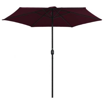 Outdoor Parasol with Aluminium Pole | Bordeaux Red 270x246 cm