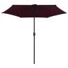 Outdoor Parasol with Aluminium Pole | Bordeaux Red 270x246 cm