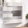 7 Piece High Gloss White TV Cabinet Set | Hipomarket UK